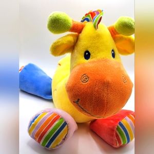 First Impressions Multi Colored Plush 10" Stuffed Toy Lovey